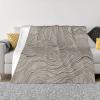 WZYCWB Line Texture 80"x60" Printed Soft Fleece Blanket for Sofa, Bed and Camping - Cozy Blanket for Travel, Picnics, Nighttime Use view 1