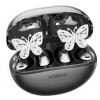 Jewelry-Inspired Clip On Earbuds, Open Ear Clip-On Headphones,Wireless Bluetooth Ear Cuff Headphones for Women,Mini Wireless Earrings Earbuds for Running, Office, Sport & Gift (Butterfly - Black) view 1