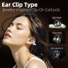 Jewelry-Inspired Clip On Earbuds, Open Ear Clip-On Headphones,Wireless Bluetooth Ear Cuff Headphones for Women,Mini Wireless Earrings Earbuds for Running, Office, Sport & Gift (Butterfly - Black) view 3