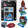 CreateOn Detroit Lions NFL Fan-Tiles Magnetic Match-Up Tiles | 17-Piece Building Set for Kids & Adults | Officially Licensed NFL Team Collectibles | Build, Play & Display (All 32 Teams Available) view 1