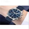 Nylon Leather-Backed Watch Strap for IWC Pilot's Watches Stainless Steel Pin Buckle Folding Buckle(Green s1,21mm) view 4