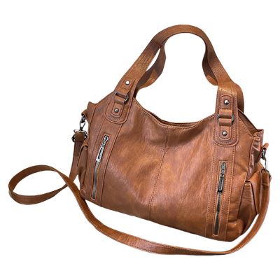 Large Capacity Tote Bag for Women PU Leather Fashion