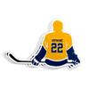 Personalized Custom Name Hockey Sticker, Multi Ice Hockey Decal Player Name Number Sport Lover Waterproof Vinyl Stickers for Water Bottle Laptop Hard Hat Cars Decals Decor Stuff Gifts for Him view 1