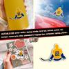 Personalized Custom Name Hockey Sticker, Multi Ice Hockey Decal Player Name Number Sport Lover Waterproof Vinyl Stickers for Water Bottle Laptop Hard Hat Cars Decals Decor Stuff Gifts for Him view 2