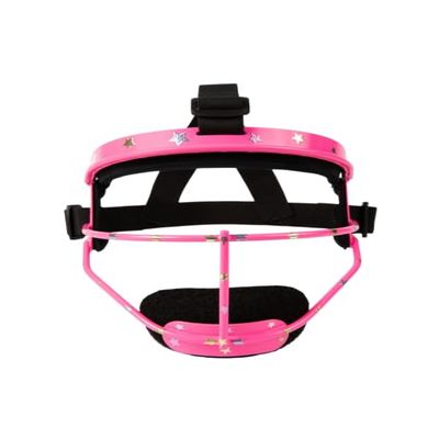 RIP-IT Play Ball Girls' Softball Face Mask, Lightweight, Protective Fielder's Softball Face Shield with Ponytail Strap & Soft Foam Padding