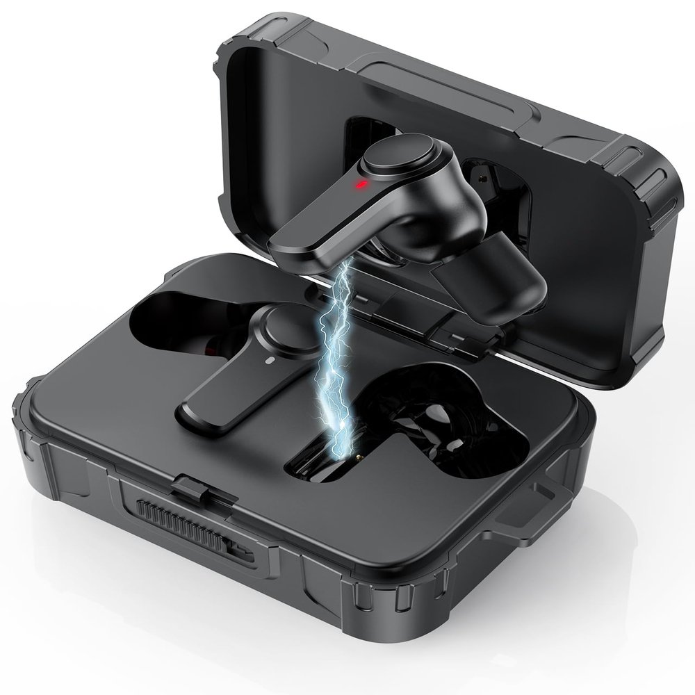 Qozybuds Electronic Shooting Ear Protection Earbuds, 29dB SNR, 70H Playtime, Bluetooth 6.0 Hearing Protection Earplugs, IPX6 Waterproof, TWS & ENC Earbuds for Shooting, Ranges with 12pcs Ear Buds