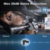 Qozybuds Electronic Shooting Ear Protection Earbuds, 29dB SNR, 70H Playtime, Bluetooth 6.0 Hearing Protection Earplugs, IPX6 Waterproof, TWS & ENC Earbuds for Shooting, Ranges with 12pcs Ear Buds view 2