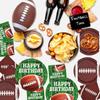 Oigco 100 PCS Football Party Supplies Kit, Football Birthday Party Decorations Includes Dinner Plates, Dessert Plates, Napkins Perfect for Football Birthday Game Day Tailgate Decorations, Serves 25 view 3