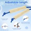8.53 FT Jump Ropes for Kids Adults Adjustable Cotton Skipping Rope with Wooden Handle for End of The School Training Multiplayer Double Dutch Jump Rope Exercise Outdoor Fun School Sport Gift(15 Pack) view 4