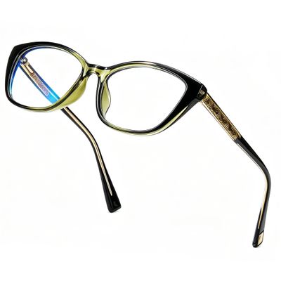FancyPink Blue Light Glasses for Women, Retro Cat Eye Eyewear