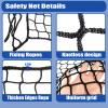 Safety Net Kids Pet Balcony Protection Rope Net Stair Safety Netting for Railings Playground Safety Net Golf Practice Net Baseball Nets for Batting Knotless Polyester Sports Netting5x10FT view 3