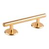Simhoa Professional Fingerboard Rail, 20cm Skateboard Obstacle Rod with Stable Base, Mini Fingerboard Deck Fingerboard Ramp, Party Favor, Skatepark Accessory for Fingerboard Players, Round Gold view 1