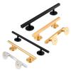 Simhoa Professional Fingerboard Rail, 20cm Skateboard Obstacle Rod with Stable Base, Mini Fingerboard Deck Fingerboard Ramp, Party Favor, Skatepark Accessory for Fingerboard Players, Round Gold view 3