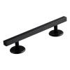 Simhoa Professional Fingerboard Rail, 20cm Skateboard Obstacle Rod with Stable Base, Mini Fingerboard Deck Fingerboard Ramp, Party Favor, Skatepark Accessory for Fingerboard Players, Square Black view 1