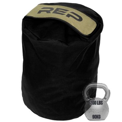 REP Fitness Stone Sandbag Trainer | Strongman Workout Equipment | Heavy Duty Strength Gear | 200 lb 90 kg Weighted Bag | Home Gym Accessories | Functional Fitness Tool | Unfilled Weight Sack