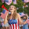Glimin 12 Pcs USA Stadium Horns 11 Inch Vuvuzela Horns with American Flags Plastic Trumpet Cheering up for Sporting Events 250th Patriotic Noise Makers for Stadium National Sport Events Soccer Fans view 4