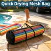 Klmnop Pool Noodle Storage Bag, Lightweight Mesh Organizer with Zipper and Handle for Pool Noodles, Floats and Swimming Accessories, 55x16x16 Inch(Black) view 4