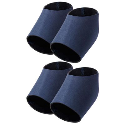 2 Pairs Elastic Heel Sleeve Foot Protector for Dry Heels Blue