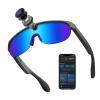 CJkao Smart Riding Glasses with Camera for Men Women, Bluetooth Music, Support Photos/Videos/Voice Recording, Built-in ChatGPT Voice Assistant control, AI sunglasses outdoor Cycling (G5-Blue) view 1