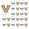 Desert Cactus Vanderbilt University Vandy Commodores Food Picks, Cupcake and Cake Toppers, Cake Pop Sticks - 25 Pcs Party Supplies and Decorations view 2