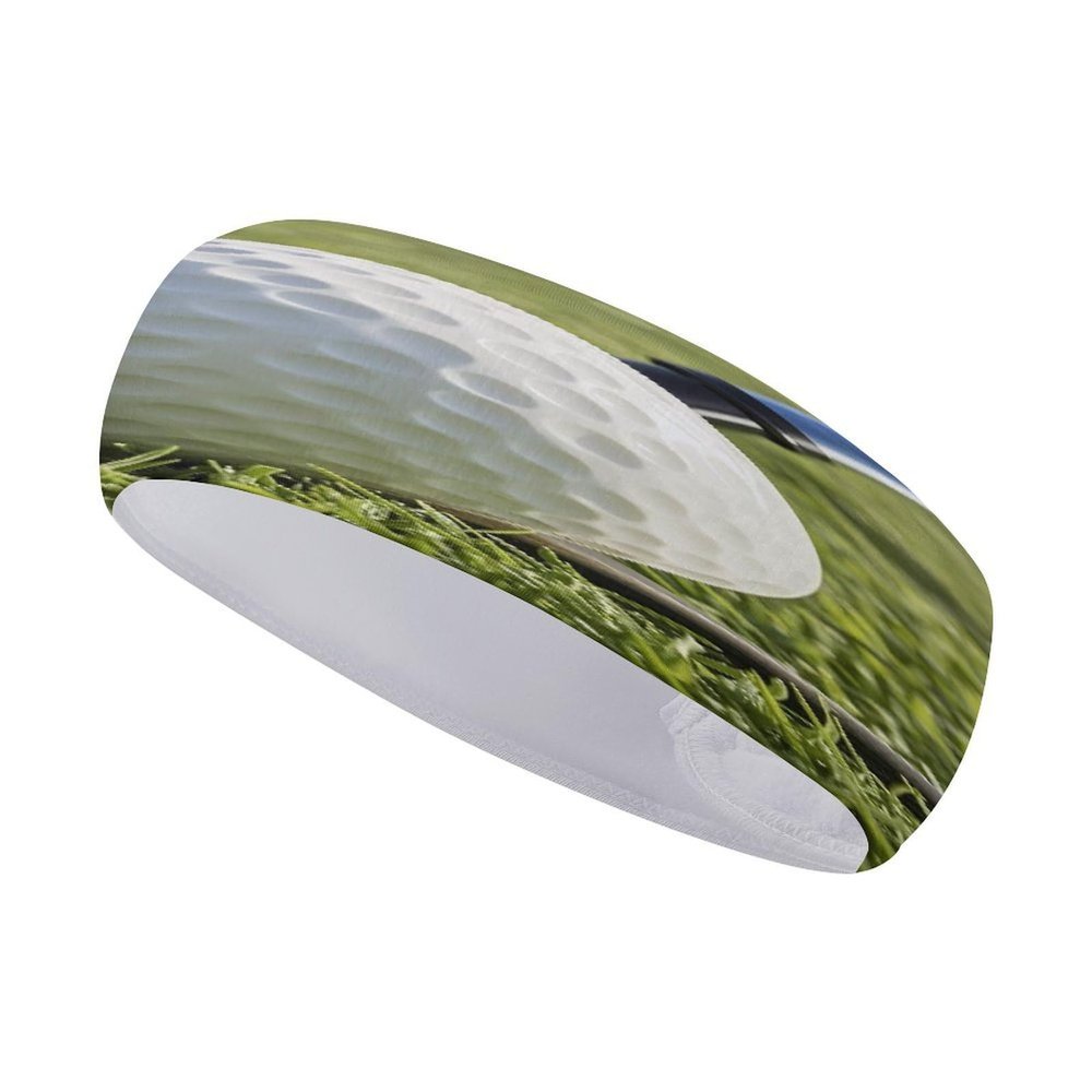 FekiLoot Golf Ball Headbands Elastic Stretch Workout Sport Head Band Soft Cloth Sweat-Absorbing Colourful Athletic Hairband for Yoga Running And Gym Hair Bands