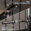 Wall Mount Cable Station, 18 Position Height Adjustable LAT Pulldown Machine with Dual Pulley System, Cable Crossover Machine for Home Gym view 3
