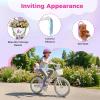 BABY JOY Girls Bike with Streamers & Doll-Seat, Kids Bike for 3-8 Years Old view 3