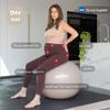 BABYGO Birthing Ball - Pregnancy Yoga Labor & Exercise Ball & Book Set Trimester Targeting, Maternity Physio, Birth & Recovery Plan Included Anti Burst Eco Friendly (Oatmeal, 65cm - Manual) view 3
