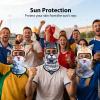 Quuztao 3PCS 3D Cat Ski Mask, Funny Animal Sheisty Breathable Mask for Party Festivals Skiing Riding & Outdoor Orange/Black view 4