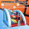 Tryset Inflatable Basketball Hoop with Built-in Blower, 9.8x9.8x9.8FT Quick-Inflate Carnival Game, Portable Basketball Shot with 4 Balls & 5 Hoops, Outdoor Indoor Backyard Party Games for Kids Adults view 2