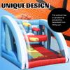Tryset Inflatable Basketball Hoop with Built-in Blower, 9.8x9.8x9.8FT Quick-Inflate Carnival Game, Portable Basketball Shot with 4 Balls & 5 Hoops, Outdoor Indoor Backyard Party Games for Kids Adults view 3