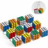 Puzzle Cube Keychain 12 Pack - Mini Magic Cube Puzzle Keychain Souvenirs for Men, Women | Puzzle Cube Keyring view 2