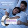 Ring Health Tracker for Women Men, Fitness Ring with Heart Rate,Blood Oxygen,Sleep Monitor,Calories, Step Counter, IP68 Waterproof Smart Ring for iPhone & Android, No Subscription Fee (Silver, 7#) view 3