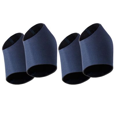 2 Pairs Heel Protectors Portable Elastic Cloth Toeless Socks