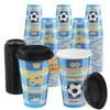 Sowinvent 16 oz Champion Cup A Salute To Argentina, 3-Time World Soccer Champion, 120 Sets Disposable Paper Party Cups with Lids, Restaurant Catering & Fan Event Decorations, VAMOS ARGENTINA 2026 view 1