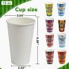 Sowinvent 16 oz Champion Cup A Salute To Italy, 4-Time World Soccer Champion, 120 Sets Disposable Paper Party Cups with Lids, Restaurant Catering Concession & Fan Event Decorations, FORZA AZZURRI 2030 view 3