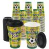 Sowinvent 16 oz Champion Cup A Salute To Brazil, 5-Time World Soccer Champion, 120 Sets Disposable Paper Party Cups with Lids, Restaurant Catering Concession & Fan Event Decorations, VAI BRASIL 2026 view 1