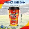 Sowinvent 16 oz Champion Cup A Salute To Spain, 2010 World Soccer Champion, 120 Sets Disposable Paper Party Cups with Lids, Restaurant Catering Concession & Fan Event Decorations, VAMOS ESPAA 2026 view 2