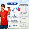 Sowinvent 16 oz Champion Cup A Salute To Spain, 2010 World Soccer Champion, 120 Sets Disposable Paper Party Cups with Lids, Restaurant Catering Concession & Fan Event Decorations, VAMOS ESPAA 2026 view 3