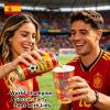 Sowinvent 16 oz Champion Cup A Salute To Spain, 2010 World Soccer Champion, 120 Sets Disposable Paper Party Cups with Lids, Restaurant Catering Concession & Fan Event Decorations, VAMOS ESPAA 2026 view 4