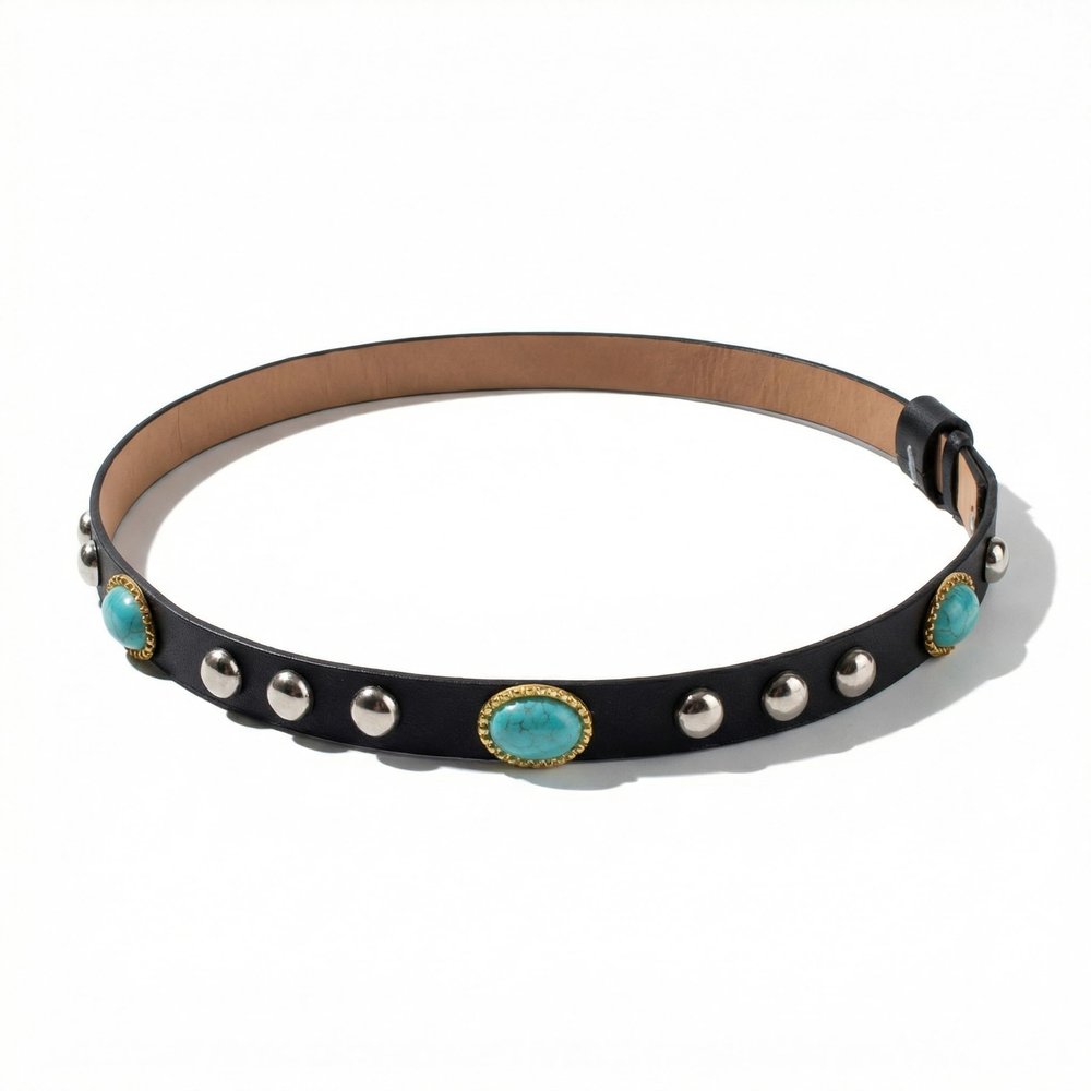 CZMZHFC Cowboy Hat Bands for Men,Turquoise Hat Band for Western Style