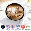 KAKAHOUS Anime Digital Badge Pin, Smart E-Badge with 1.7-inch HD Pixel Screen, Bluetooth-Enabled, Customizable GIFs & Images, Lightweight Cyberpin for Anime Fans, White view 2