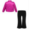 Ocealan Sparkly Latin Dance Outfits for Boys Girls Sequined Shirts with Trousers Jazz Rumba Salsa Dancewear for Performance Hot Pink 14 Years view 2