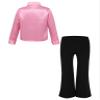 Ocealan Sparkly Latin Dance Outfits for Boys Sequined Shirts with Trousers Jazz Rumba Salsa Dancewear for Performance Pink 14 Years view 2