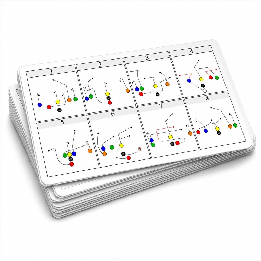 WBI Flag Football Plays Cards - 6v6