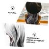 Baluue Halloween Black White Half Curly Wavy Wig for Adult Cosplay view 2