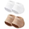 Heel Covers for Shoes, 2 Pairs White Gel Open Socks for Women view 1