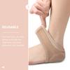 Heel Covers for Shoes, 2 Pairs White Gel Open Socks for Women view 3