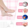 4 Pcs Hockey Ankle Gel Pads Skate Gel Pads Soft Silicone Ankle Protector Pads for Ice Skating Hockey Ski Boots Inline Roller Skates Friction Relief Skate Accessories (Fish Style,Rectangular) view 4