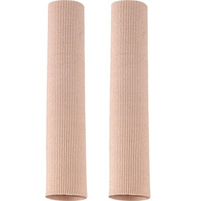LOORGVEL Supple Toe Protectors 2pcs Small (1.8x20cm) Breathable Silicone Toe Sleeves Anti-Friction Reusable Covers for Foot Health and Bunion Care